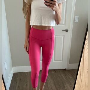 Lululemon, hot pink, size 6 leggings